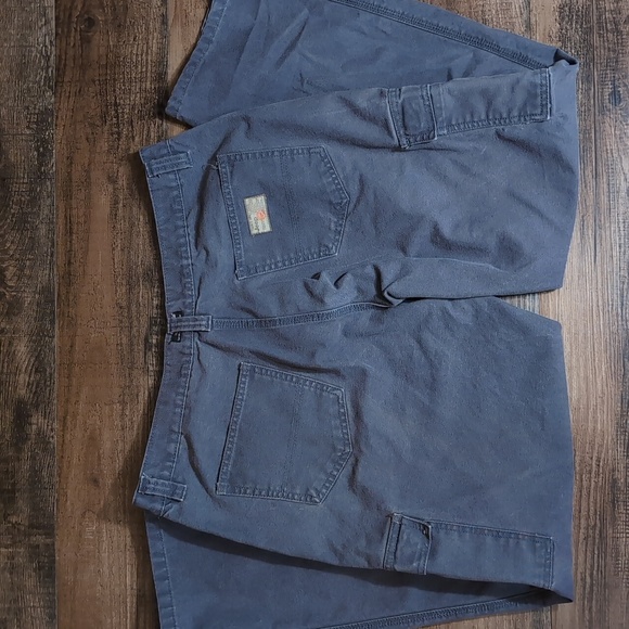 Jeep Heavyweight Duck Canvas Cargo Overland Pants Size 38x32 In Slate Gray - Picture 5 of 11